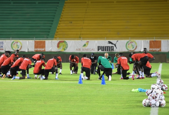 Amical Sénégal-Mauritanie : En images, la première séance d’entrainement des Lions