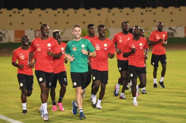 Amical Sénégal-Mauritanie : En images, la première séance d’entrainement des Lions